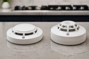 Read more about the article Smoke Alarm vs Heat Detector for Kitchens: 2026 Guide